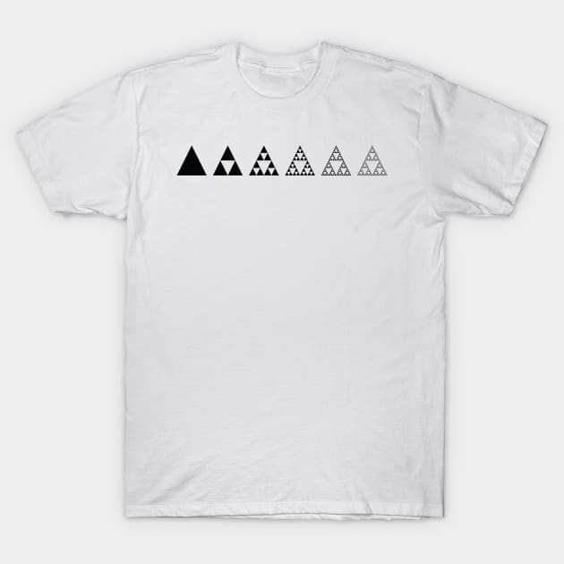 Sierpinski Triangle T-Shirt by ScienceCorner